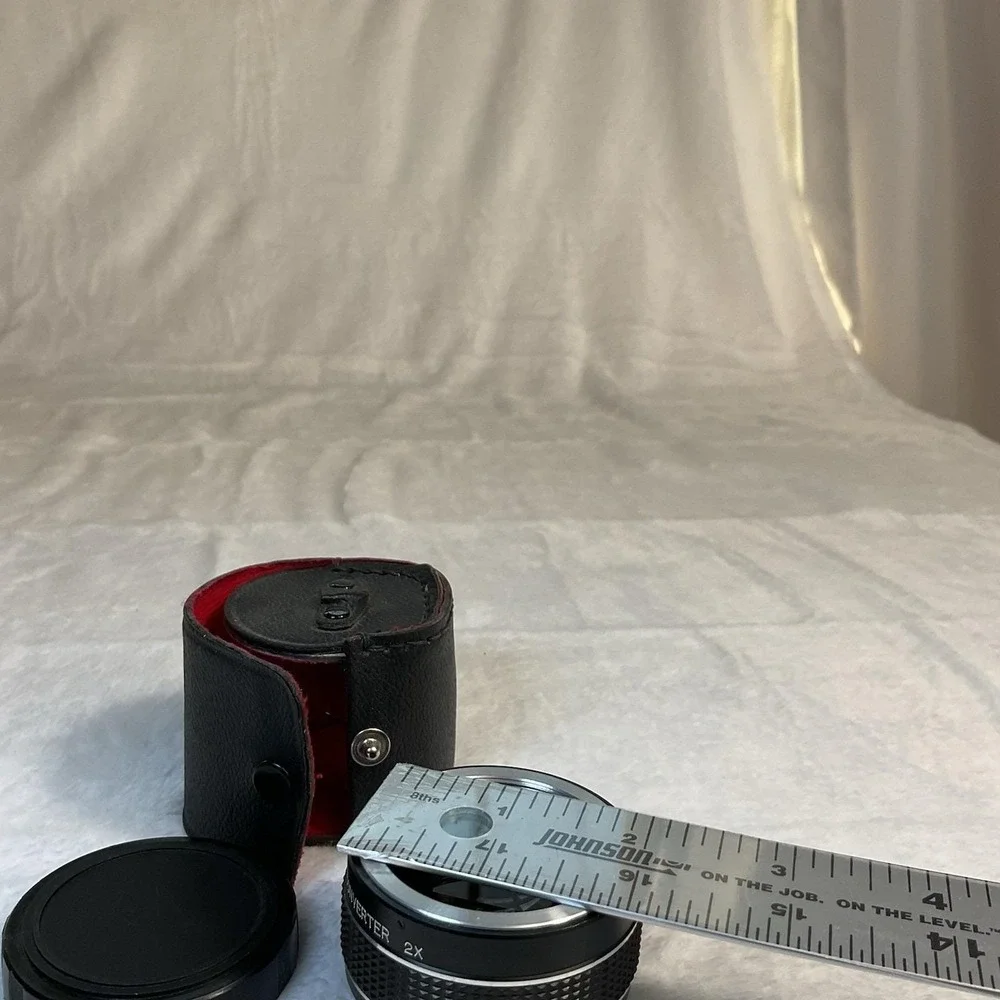 Star-D M42 Screw Mount 2X Auto Teleconverter Lens Vintage WTH Leather Case